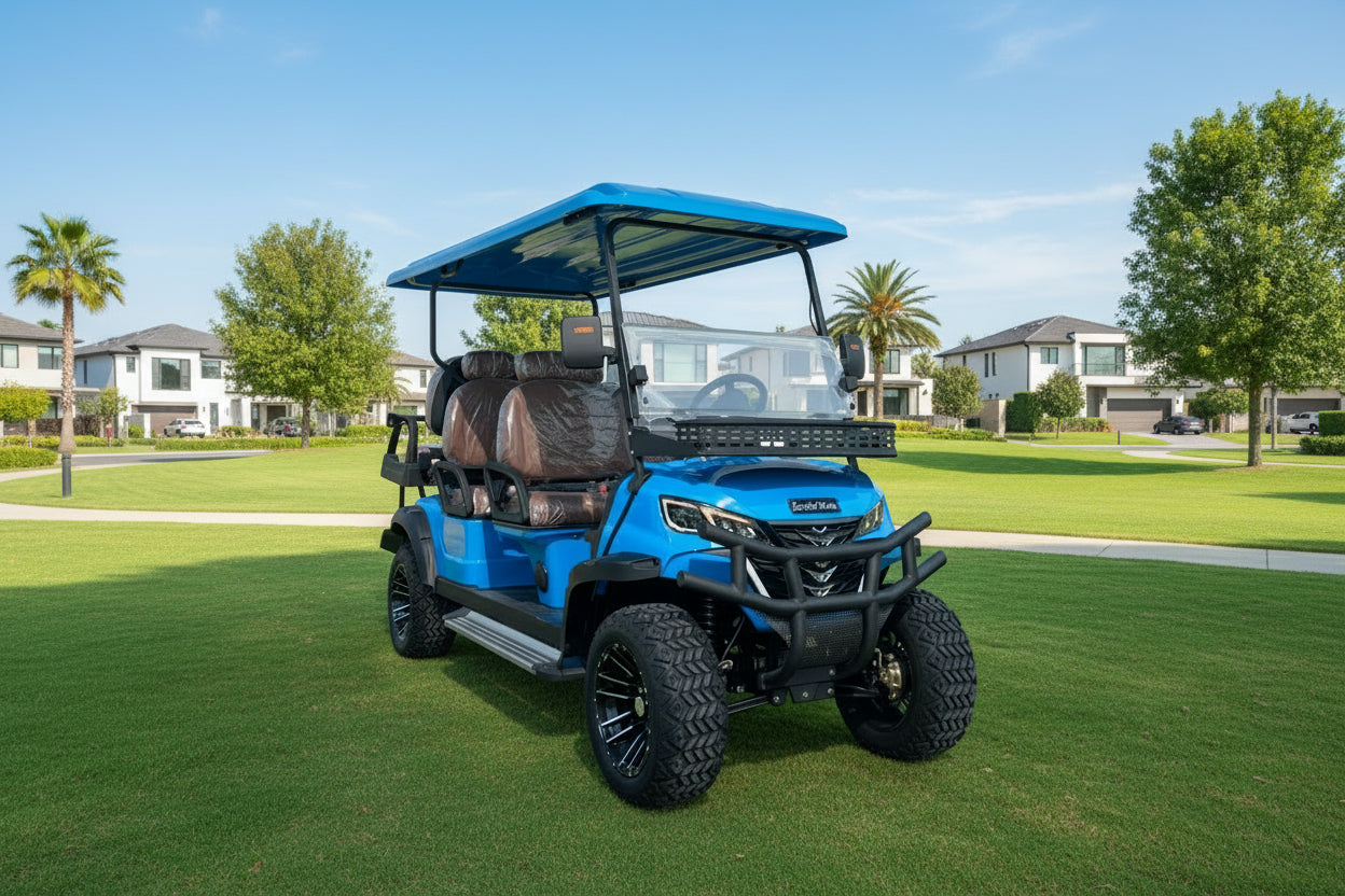 Affordable 6-Seater Luxury Golf Cart - 5KW Electric Utility Vehicle